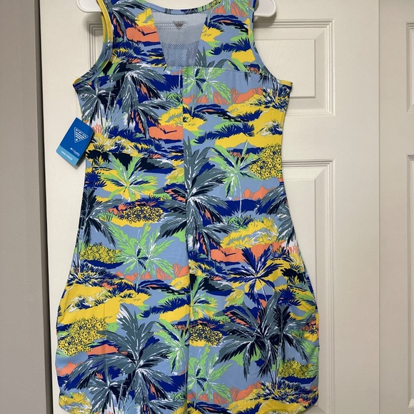 NWT COLUMBIA Multicolor Sleeveless XL Women Casual Run-About-Town or Beach Dress - Picture 8 of 11